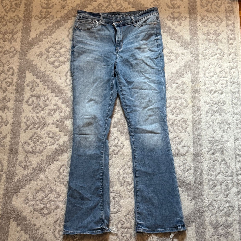 American Eagle Outfitters Light Blue Flare Jeans